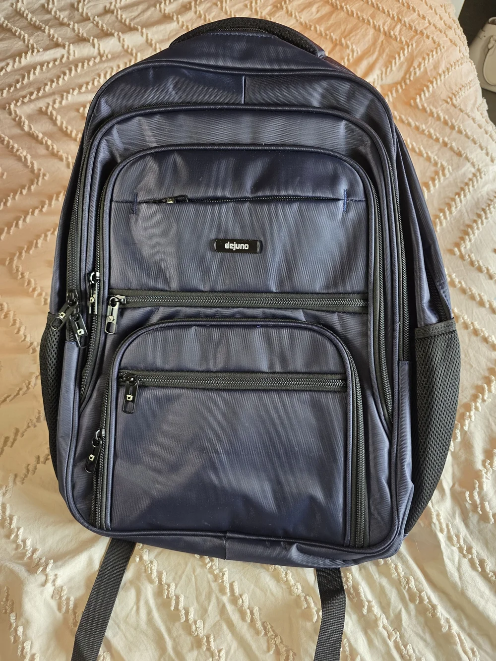 NWT Dejuno Navy Backpack - Multi-Compartment Travel & Work Bag